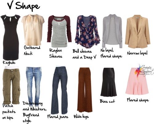 V shape what to wear