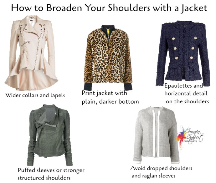 How to broaden your shoulders with a jacket