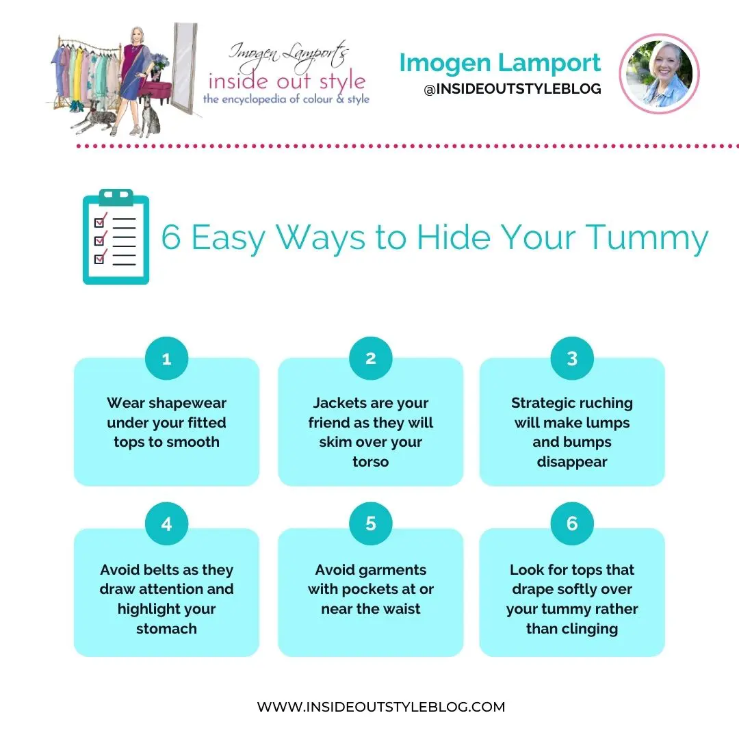 6 easy ways to hide your tummy