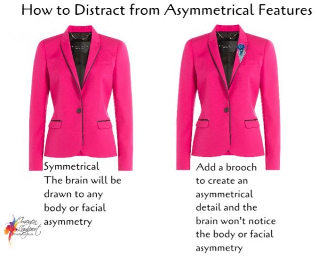 asymmetrical_facial_or_body_features How to distract from asymmetrical facial or body features
