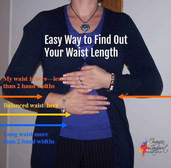 How to find if your short waisted, long waisted or have a balanced waist proportion