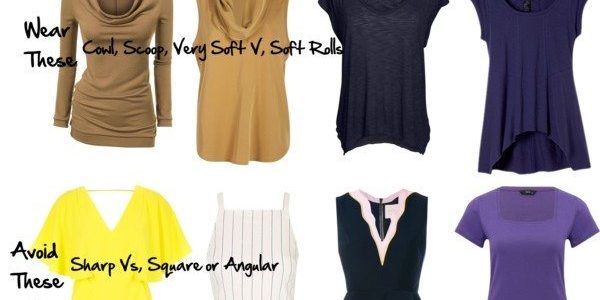 Necklines Necklines to flatter a softer chin and jaw