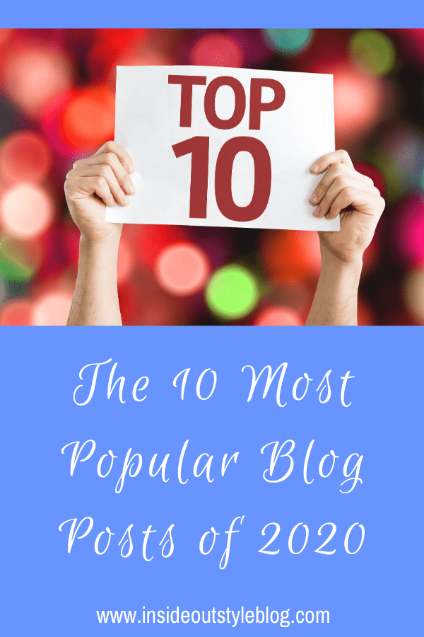 Top 10 most popular colour and style blog posts on Inside Out Style in 2020