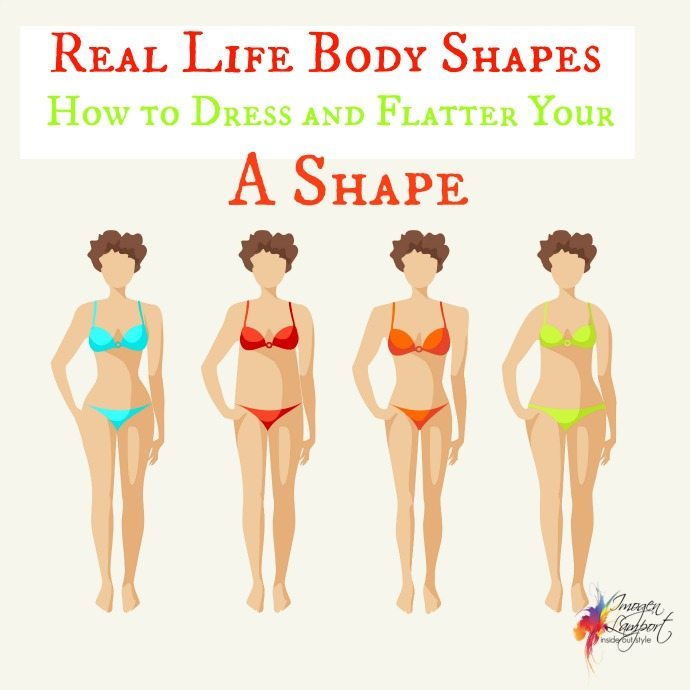 Real life body shapes A shape - how to dress and flatter