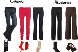 How to choose socks to go with your pants or trousers - for either business or casual outfits