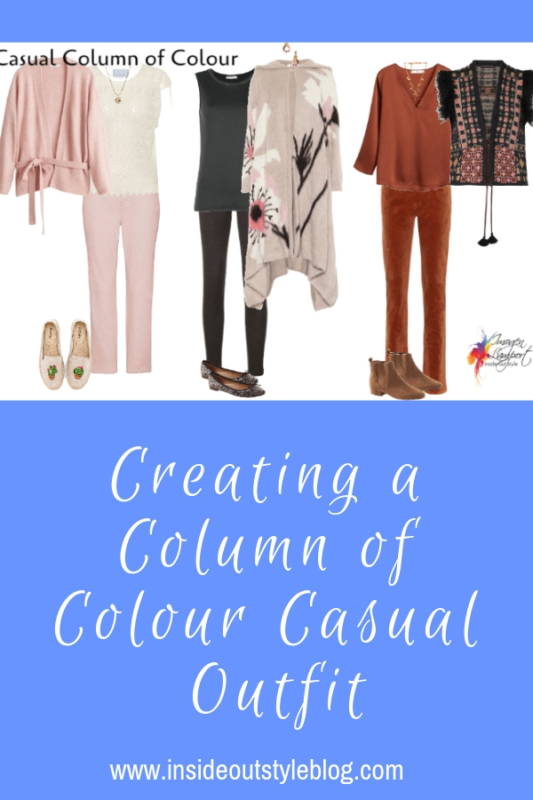 Creating a Column of Colour Casual Outfit