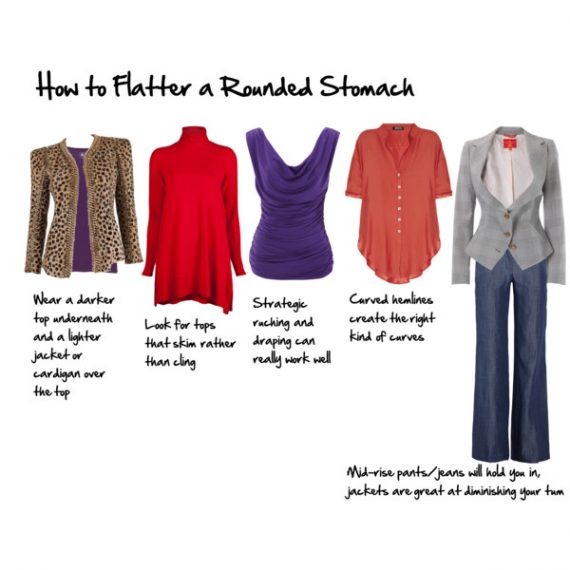 How to Flatter a Protruding Stomach — Inside Out Style
