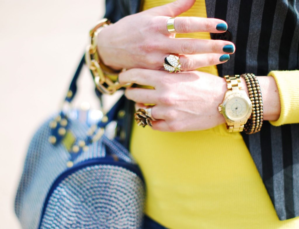 A Warm-But-Super-Smart Outfit of Pinstripe Coat and Stylish Accessories -  Not Dressed As Lamb