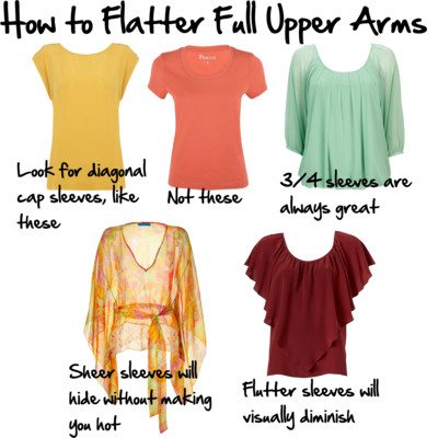 How to conceal thick upper arms