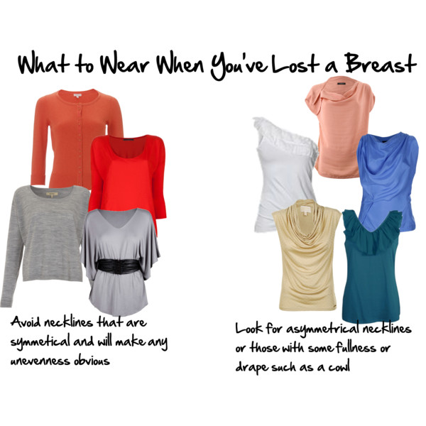 What to wear when you've lost a breast after a mastectomy - choosing necklines