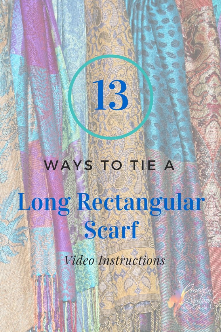 13 Ways to Wear a Pashmina or Long Rectangular Scarf