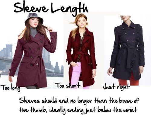 Overcoat hot sale sleeve length