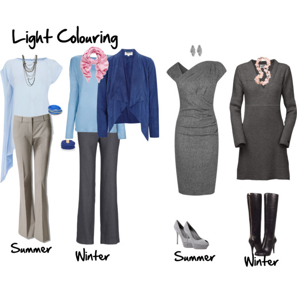 What to wear through the seasons when you have light overall colouring - or a light ideal value