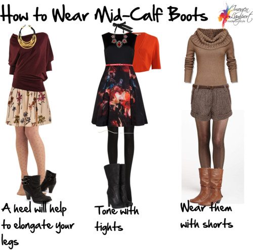 mid calf boots style