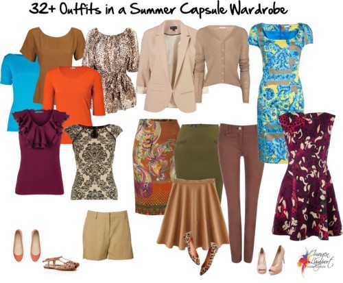 32 Outfits in a Summer Capsule Wardrobe