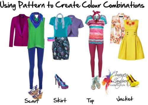 Using pattern to create colour combinations