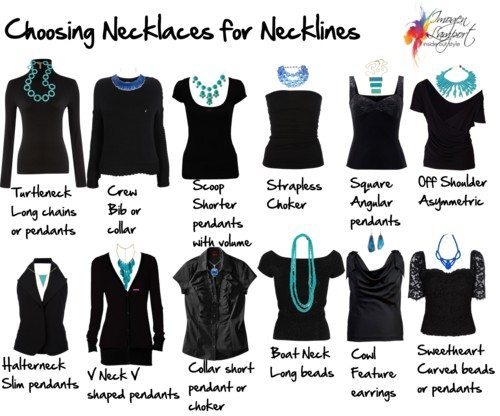 Top Twelve Ways To Wear a Long Necklace  Diy clothes and shoes, Necklace  for neckline, Long necklace