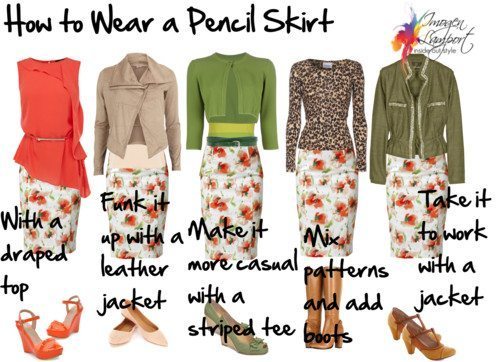 How to wear a pencil skirt