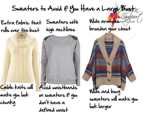 Sweaters to Avoid if You Have a Large Bust