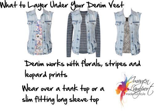 What to layer under your denim vest