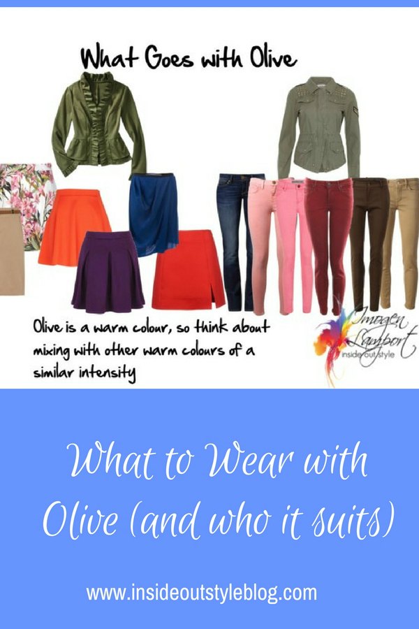 Colors to wear 2025 with olive green