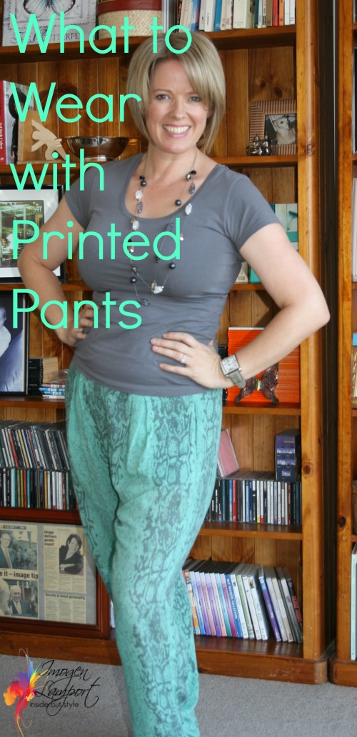 What to wear with print pants