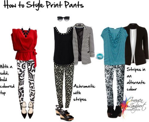 How to style print pants