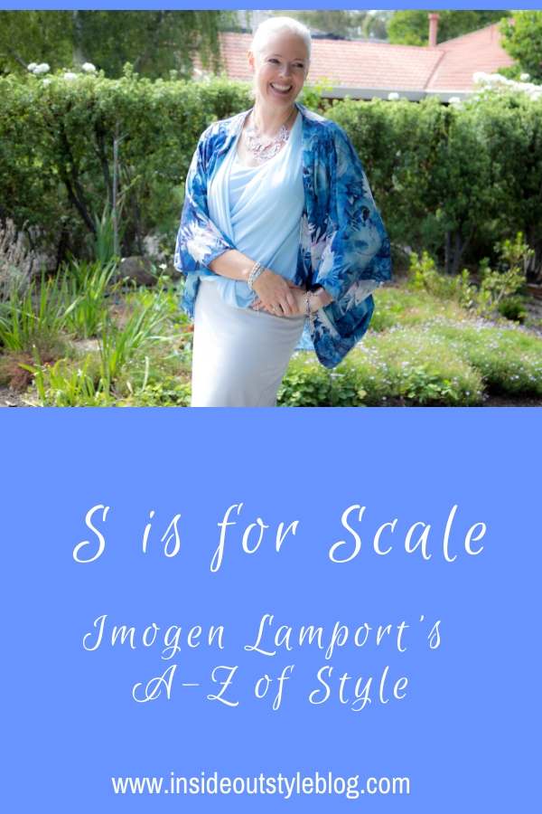 S is for Scale - Imogen Lamport's A-Z of Style - Scale is an illusion technique you can use to make areas of your body appear larger or smaller