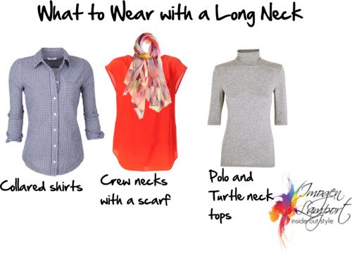 what to wear with a long neck