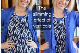 Discover how to use the slimming effect of verticals in your outfits to look taller and slimmer