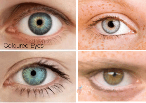 coloured eyes