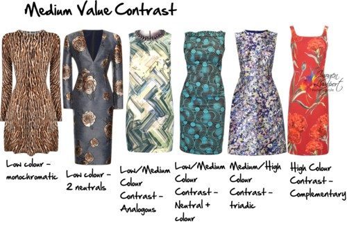 medium value contrast patterns