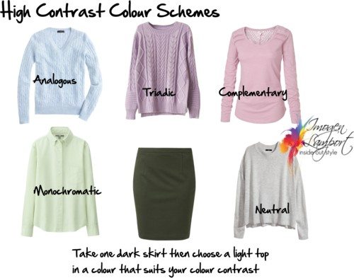 high contrast colour schemes