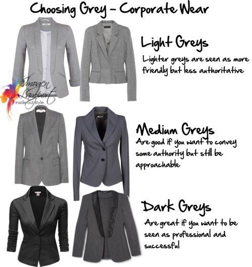 Choosing greys - corporate wear