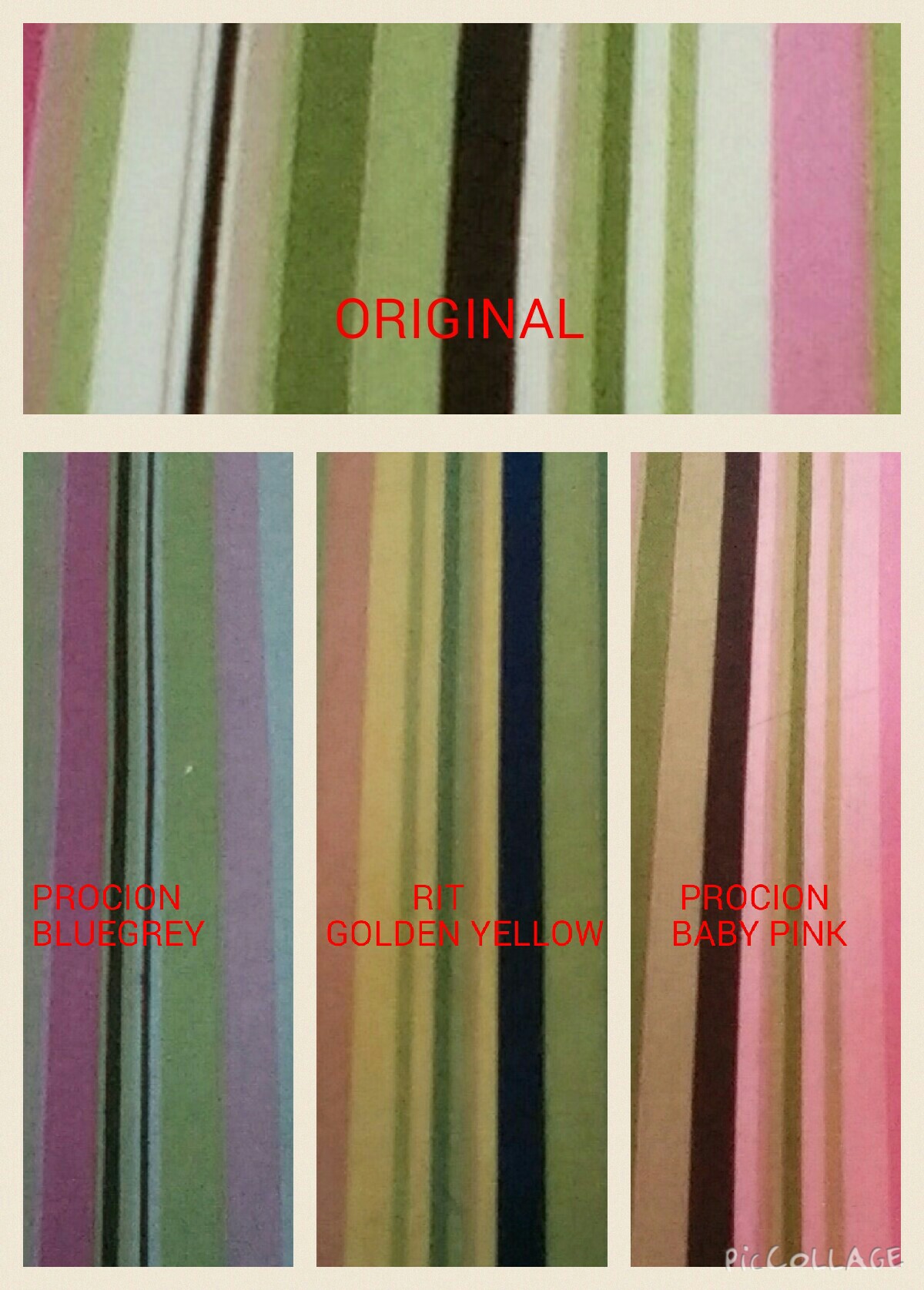 Over Dyeing Fabric Chart