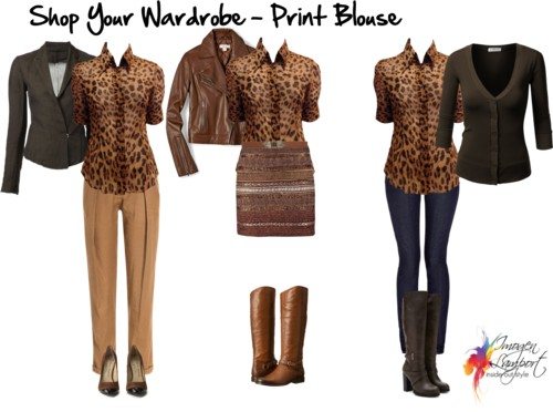 shop your wardrobe print blouse