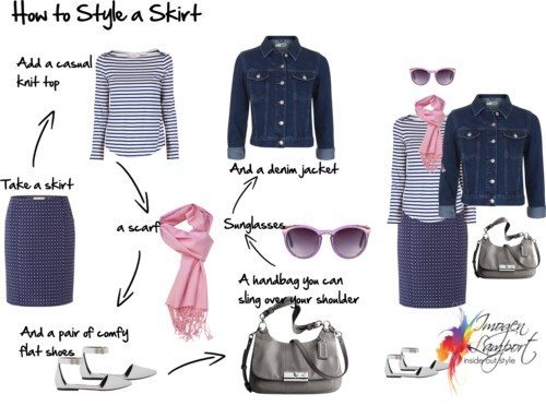how to style a skirt casual