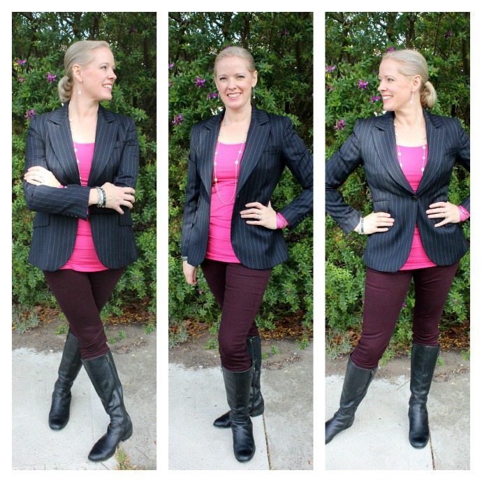 Wear a blazer equestrian style