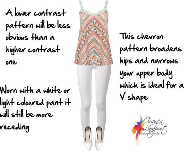 Print tops V shape