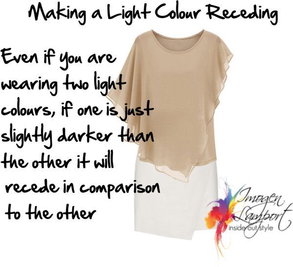 how to make a light colour recede