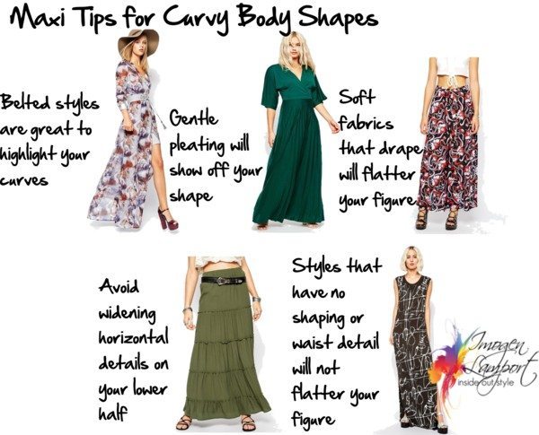 maxi tips for curvy body shapes