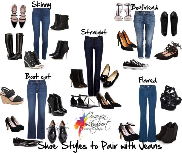 shoes for straight leg jeans