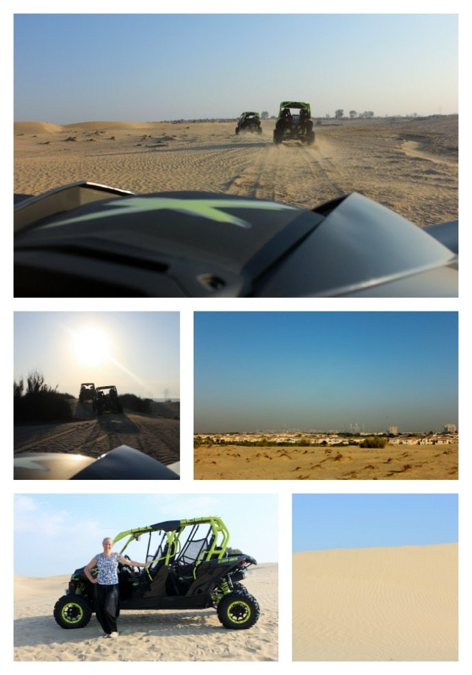 Dune Buggy Driving in the Sand dunes of Dubai