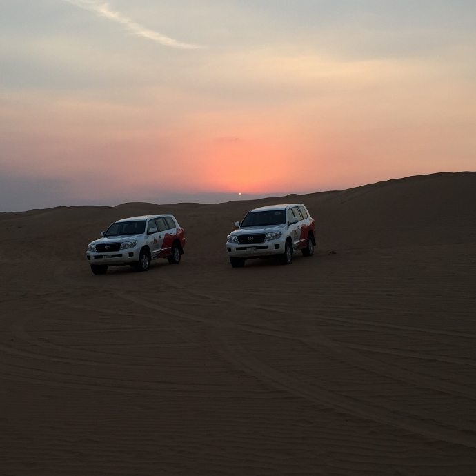 Dune driving in the Desert of Dubai with Arabian Adventures