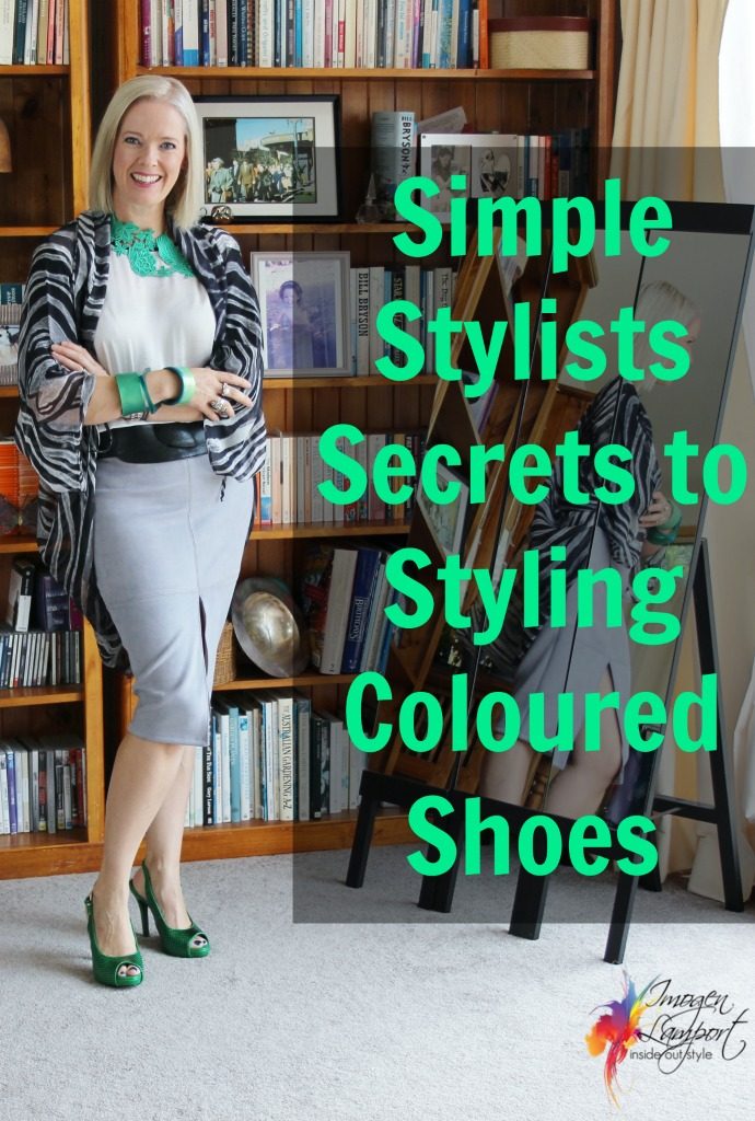 simple secrets to styling coloured shoes