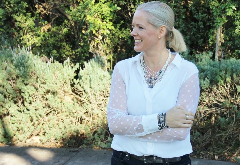 Pearls and Jeans with White Shirt what do you love about the details in your outfit? Style is not about wearing the latest fashion