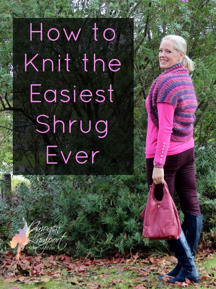 How to knit the easiest shrug ever free knitting pattern