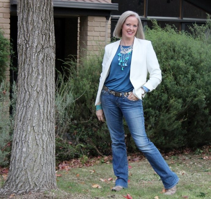 jeans and a blazer