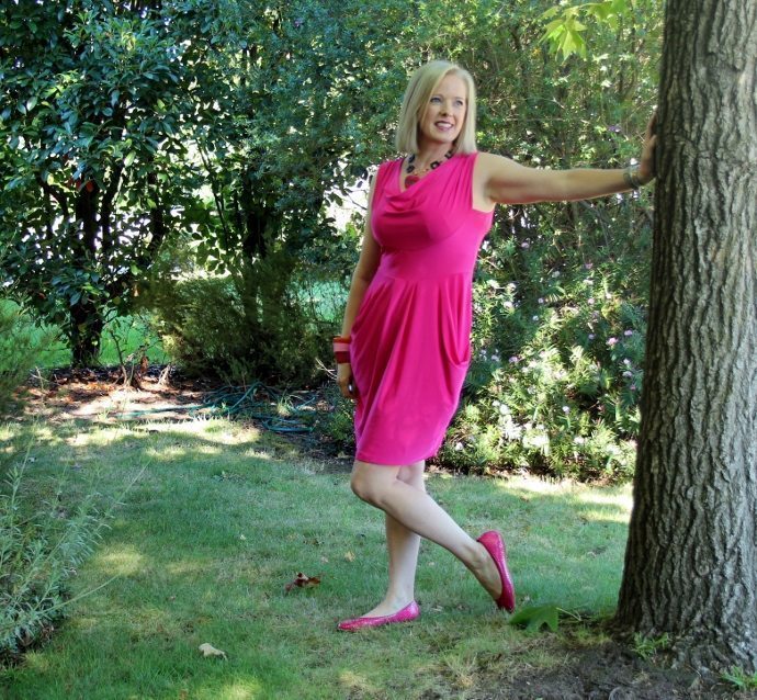 Pink dress and shoes