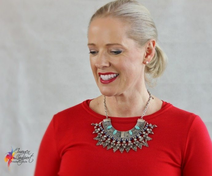 Add a focal point - interest and detail to your outfit with a statement necklace